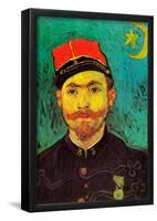 Vincent Van Gogh Portrait of Milliet Second Lieutenant of the Zouaves Art Print Poster-null-Framed Poster