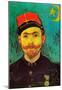 Vincent Van Gogh Portrait of Milliet Second Lieutenant of the Zouaves Art Print Poster-null-Mounted Poster