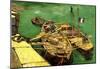 Vincent Van Gogh Quay with Men Unloading Sand Barges Art Print Poster-null-Mounted Poster