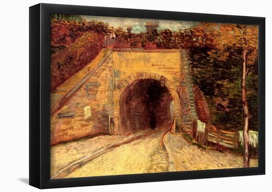 Vincent Van Gogh Roadway with Underpass The Viaduct Art Print Poster-null-Framed Poster