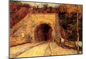 Vincent Van Gogh Roadway with Underpass The Viaduct Art Print Poster-null-Mounted Poster