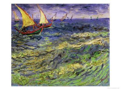 Seascape At Saintes Maries Van Gogh Posters Prints Paintings Wall Art Allposters Com