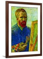 Vincent Van Gogh Self-Portrait in Front Easel-null-Framed Art Print