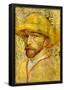 Vincent Van Gogh Self-Portrait with Straw Hat 2 Art Print Poster-null-Framed Poster