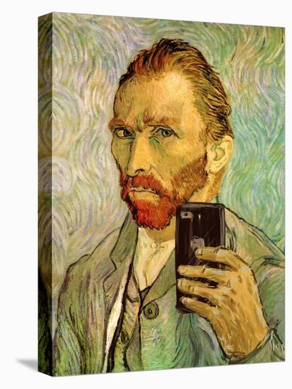 Vincent Van Gogh Selfie Portrait-null-Stretched Canvas