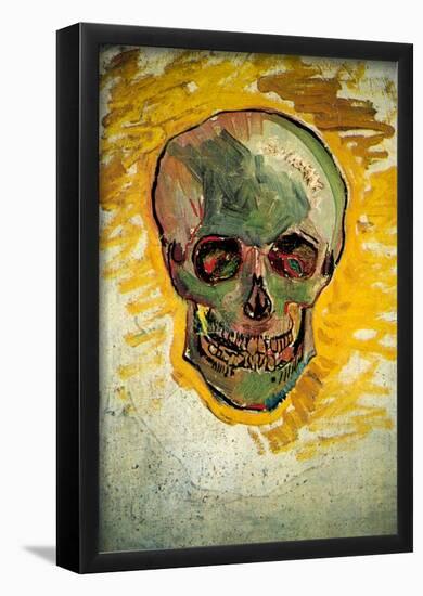 Vincent Van Gogh Skull Art Print Poster-null-Framed Poster