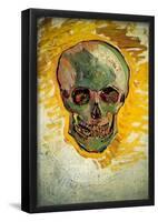 Vincent Van Gogh Skull Art Print Poster-null-Framed Poster