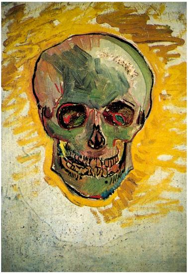 Vincent Van Gogh Skull Art Print Poster-null-Lamina Framed Poster