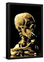 Vincent Van Gogh (Skull with Cigarette) Art Print Poster-null-Framed Poster