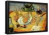 Vincent Van Gogh Still Life Drawing Board Pipe Onions and Sealing-Wax Art Print Poster-null-Framed Poster