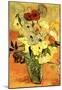 Vincent Van Gogh Still Life Japanese Vase with Roses and Anemones Art Print Poster-null-Mounted Poster