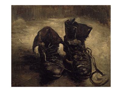 van gogh painting shoes