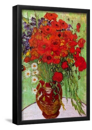 Vincent Van Gogh Red Poppies And Daisies Art Print Poster 12x18 inch 