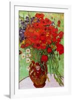 Vincent van Gogh Still Life Red Poppies and Daisies-Vincent van Gogh-Framed Art Print