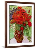 Vincent van Gogh Still Life Red Poppies and Daisies-Vincent van Gogh-Framed Art Print