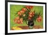 Vincent Van Gogh Still Life Vase with Oleanders and Books-Vincent van Gogh-Framed Art Print