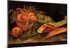 Vincent Van Gogh Still Life with Apples Meat and a Roll Art Print Poster-null-Mounted Poster