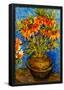 Vincent Van Gogh (Still Life with Crown Imperials in a Bronzevase) Art Poster Print-null-Framed Poster