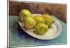 Vincent Van Gogh Still Life with Lemons on a Plate Art Print Poster-null-Mounted Poster