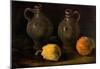 Vincent Van Gogh Still Life with Two Jars and Two Pumpkins Art Print Poster-null-Mounted Poster