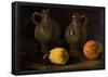 Vincent Van Gogh Still Life with Two Jars and Two Pumpkins Art Print Poster-null-Framed Poster