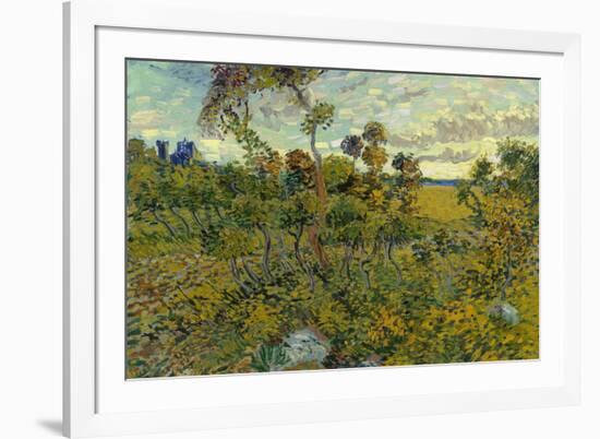 Vincent Van Gogh Sunset at Montmajour-Vincent van Gogh-Framed Art Print