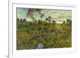 Vincent Van Gogh Sunset at Montmajour-Vincent van Gogh-Framed Art Print