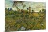 Vincent Van Gogh Sunset at Montmajour-Vincent van Gogh-Mounted Art Print