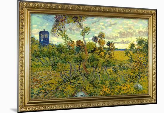 Vincent Van Gogh Tardis at Montmajour Poster-null-Mounted Poster