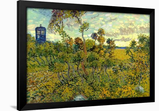 Vincent Van Gogh Tardis at Montmajour Poster-null-Framed Poster