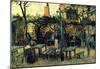 Vincent Van Gogh Terrace of a Cafe on Montmartre La Guinguette Art Print Poster-null-Mounted Poster