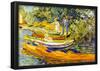 Vincent Van Gogh The Riverbank La Grenouillere Art Print Poster-null-Framed Poster