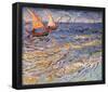 Vincent Van Gogh (The Sea at Saintes-Maries) Art Poster Print-null-Framed Poster
