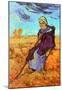 Vincent Van Gogh The Shepherdess after Millet Art Print Poster-null-Mounted Poster
