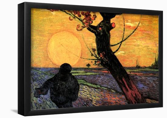 Vincent Van Gogh The Sower 2 Art Print Poster-null-Framed Poster