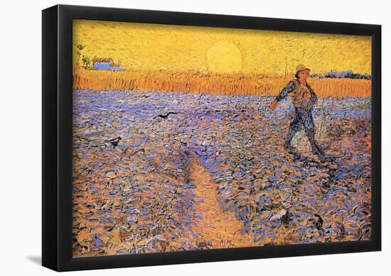 Vincent Van Gogh The Sower 3 Art Print Poster-null-Framed Poster