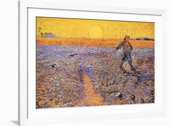 Vincent Van Gogh The Sower 3-Vincent van Gogh-Framed Art Print