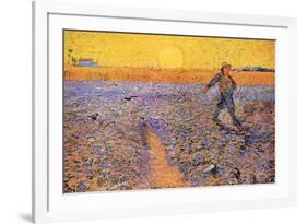 Vincent Van Gogh The Sower 3-Vincent van Gogh-Framed Art Print