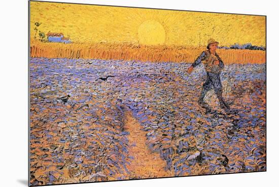 Vincent Van Gogh The Sower 3-Vincent van Gogh-Mounted Art Print