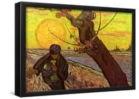 Vincent Van Gogh The Sower Art Print Poster-null-Framed Poster