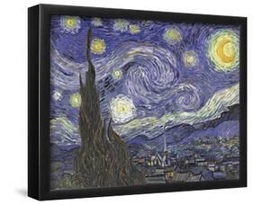 Vincent Van Gogh (The Starry Night) Art Poster Print-null-Framed Poster