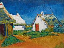 Landscape with House and Ploughman, 1889-Vincent van Gogh-Giclee Print