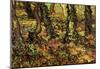 Vincent Van Gogh Tree Trunks with Ivy Art Print Poster-null-Mounted Poster
