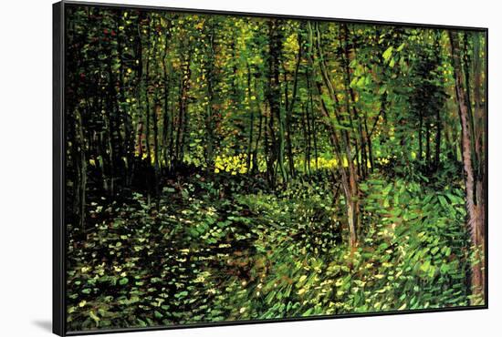 Vincent van Gogh Trees and Undergrowth Forest-Vincent van Gogh-Framed Art Print