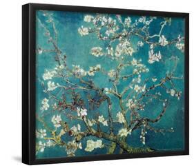 Vincent Van Gogh Turquoise Almond Branches in Bloom, San Remy Art Poster Print-null-Framed Mini Poster