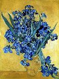 Vase of Irises Against a Yellow Background, c.1890-Vincent van Gogh-Giclee Print