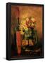 Vincent Van Gogh Vase with Carnations and Roses and a Bottle Art Print Poster-null-Framed Poster