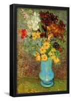 Vincent Van Gogh Vase with Daisies and Anemones Art Print Poster-null-Framed Poster