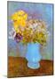 Vincent Van Gogh Vase with Lilacs Daisies and Anemones Art Print Poster-null-Mounted Poster