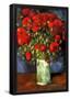 Vincent Van Gogh Vase with Red Poppies Art Print Poster-null-Framed Poster